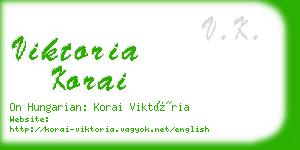 viktoria korai business card